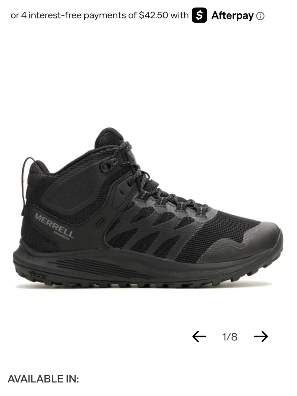Merrell worn once